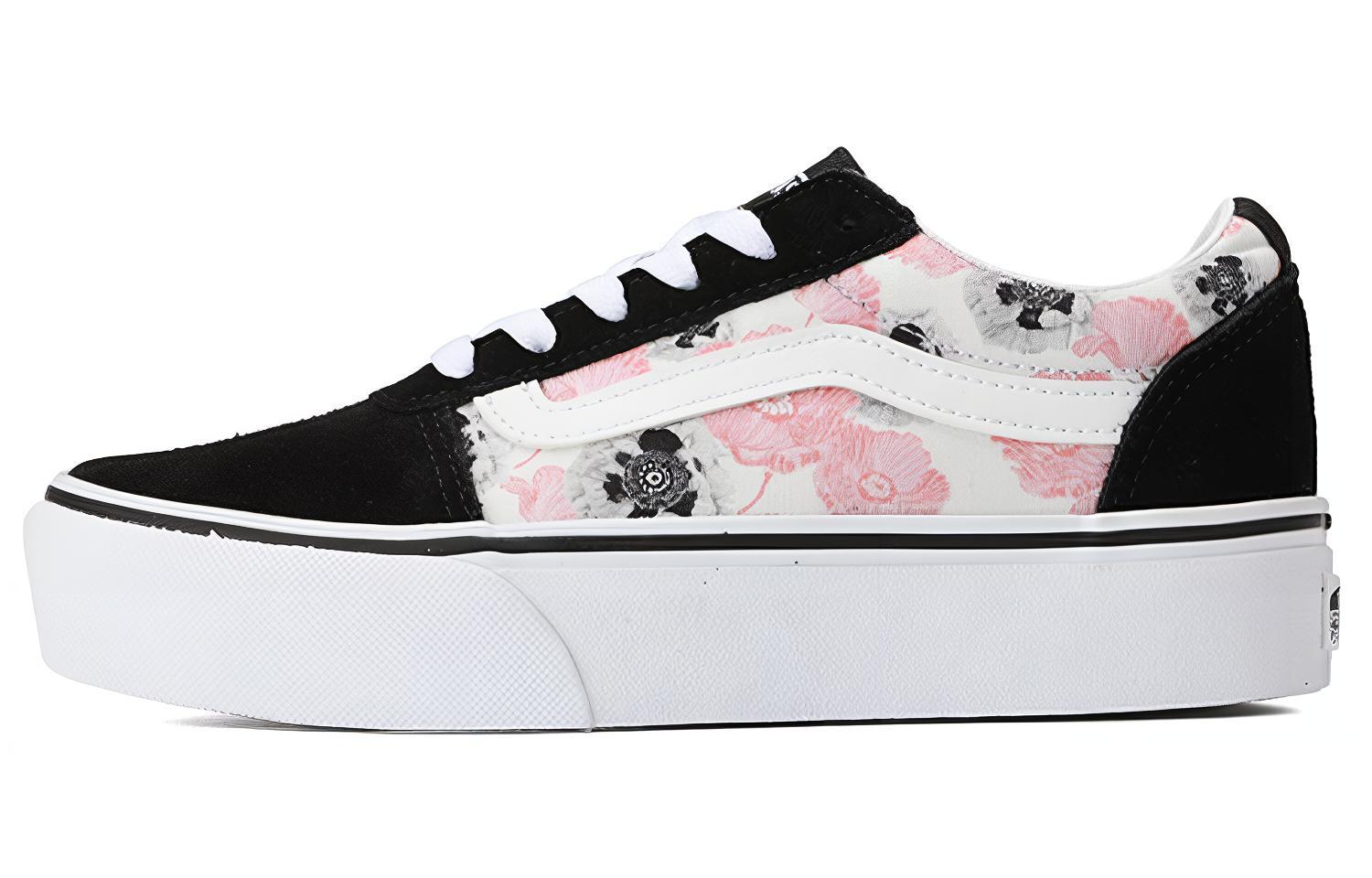 Buy Vans Ward Platform Roze Bloemen ''Roze Zwart'' VN0A3TLCXX3