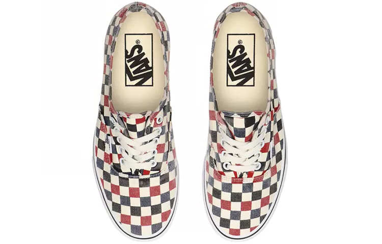 Lookbook Vans Authentic 防滑 低筒 板鞋 男女款 黑紅棋盤格