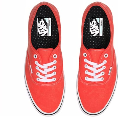 Vans Washed Canvas Comfycush Authentic Orange VN0A3WM7WWC Order Vans Washed Canvas Comfycush Authentic Orange VN0A3WM7WWC