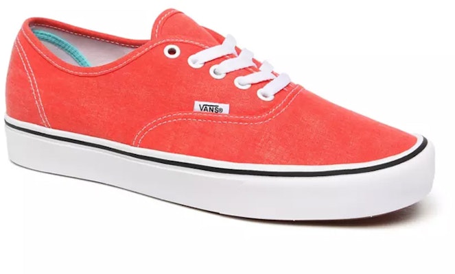 Vans Washed Canvas Comfycush Authentic Orange VN0A3WM7WWC Shop Vans Washed Canvas Comfycush Authentic Orange VN0A3WM7WWC