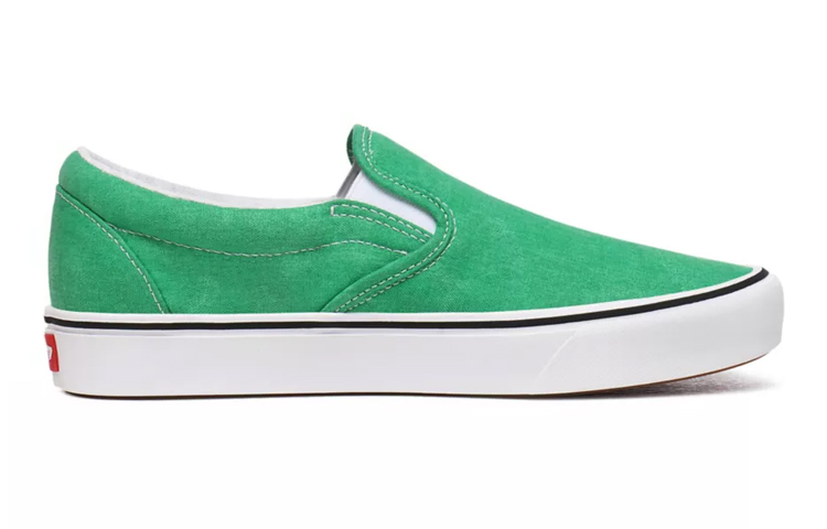 Order Vans 洗磨帆布Comfycush滑入式鞋 綠色