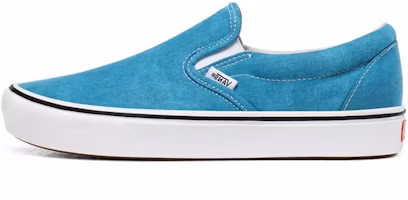 Vans Washed Canvas Comfycush Slip-On Blue VN0A3WMDWXQ Vans Washed Canvas Comfycush Slip-On Blue VN0A3WMDWXQ