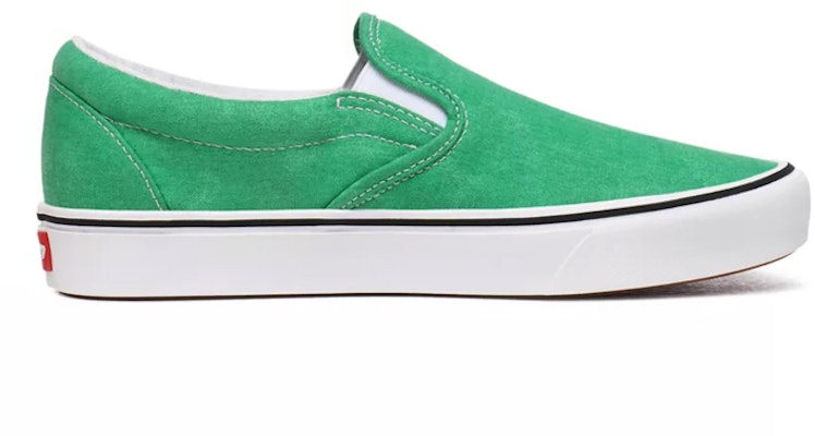 Vans Washed Canvas Comfycush Slip-on Green VN0A3WMDWYC Order Vans Washed Canvas Comfycush Slip-on Green VN0A3WMDWYC