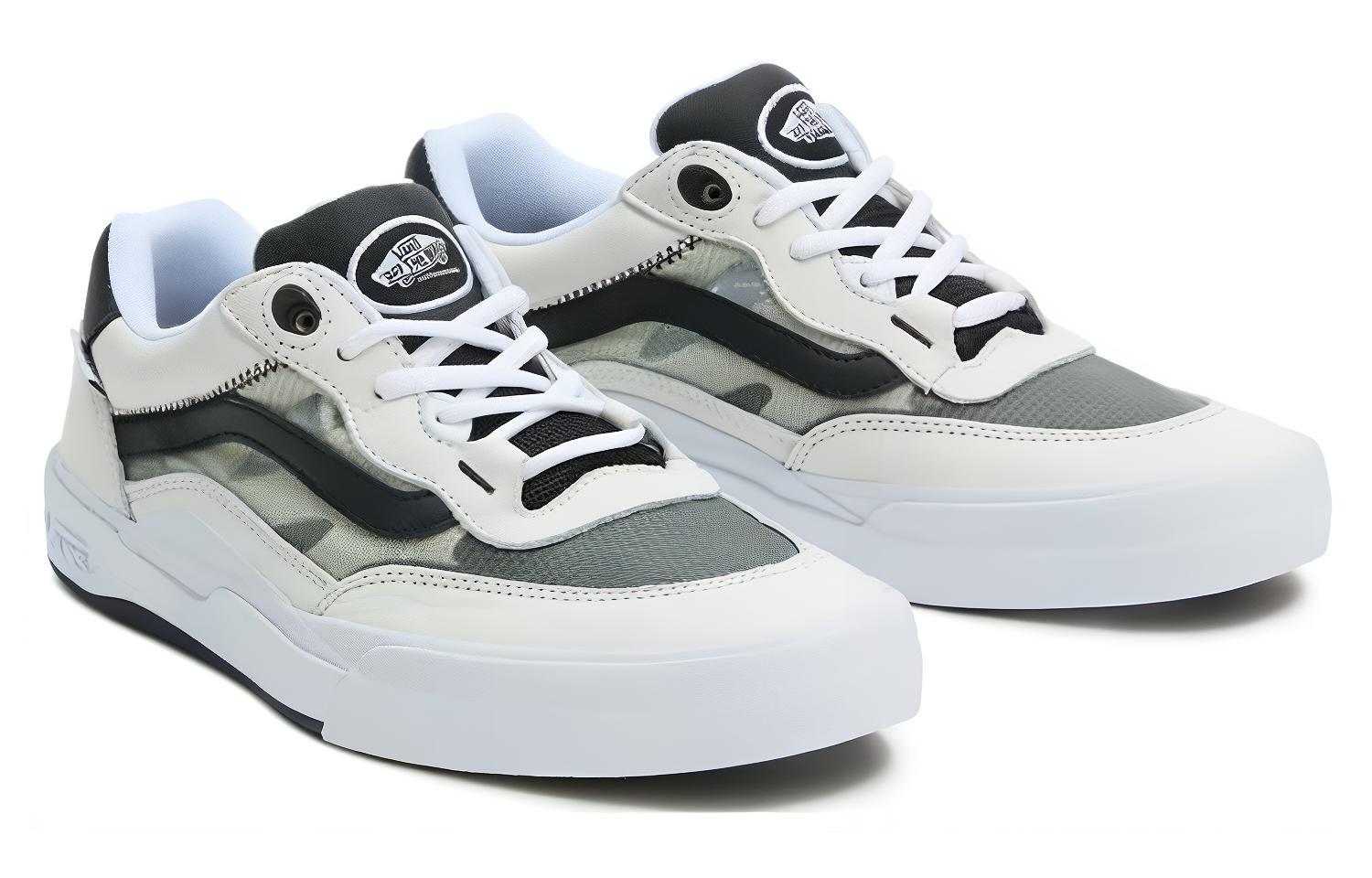 Order Vans Wayvee レザー (ホワイト/グリーン) VN0A5JIATWB