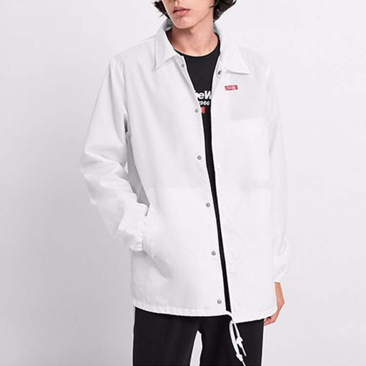 Shop Vans 白色背後Logo印花領口外套 男女款 VN0A489UWHT