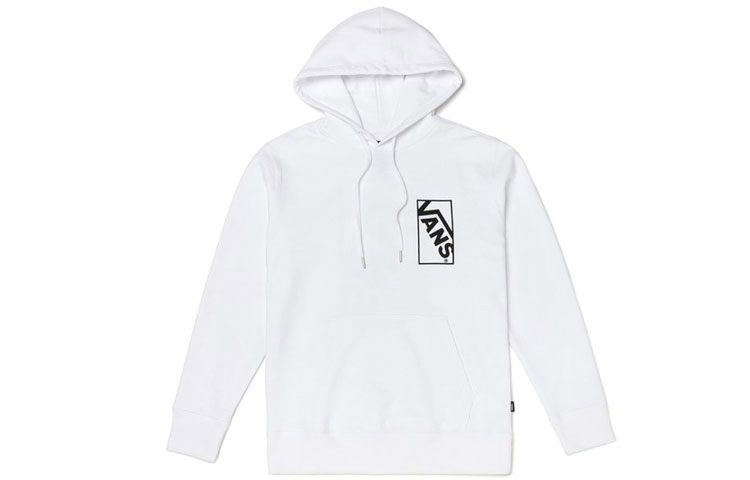 Vans White Back Print Pullover Hoodie Unisex VN0A48A7WHT