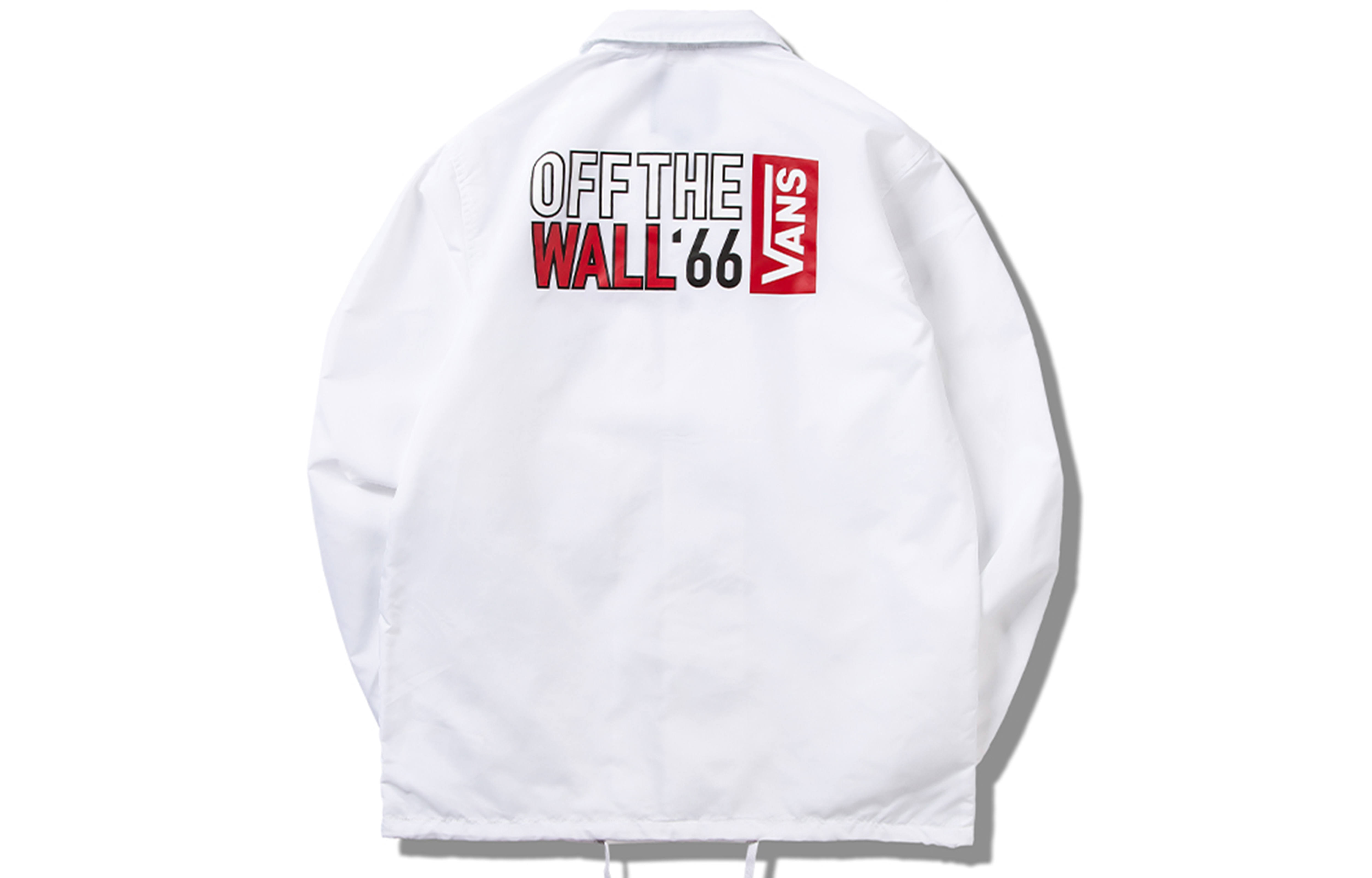 Vans White Casual Windproof Coach Jacket VN0A4UR7WHT