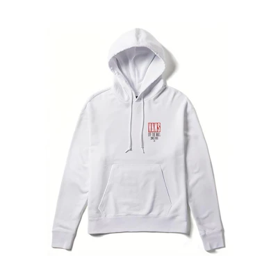 Vans White Hoodie with Large Back Logo Print - Unisex Casual Style VN0A3DHAWHT