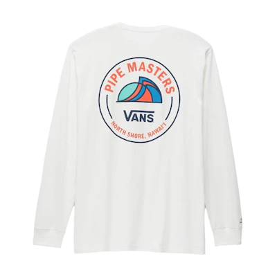 Vans White Loose-Fit Long-Sleeve Crewneck Sweatshirt VN000G2MFS8