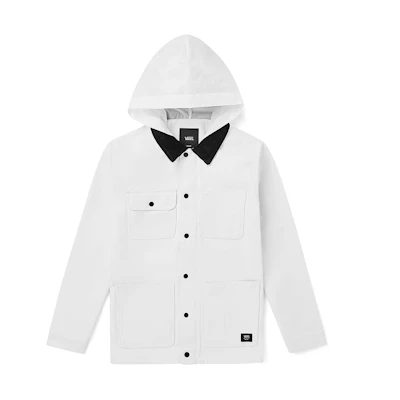 Vans White Multi-Pocket Solid Color Jacket VN0A3W2GWHT