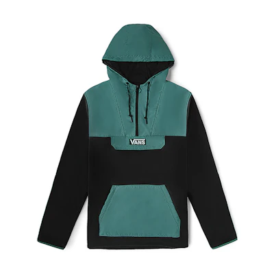 Vans Windward Anorak Jacket Green Half-Zip Pullover Casual Sportswear VN0A49MNZSQ