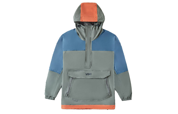 Vans Work Weird Colorblock Jacket Olive Green Casual Sportswear VN0A4MLHDB0