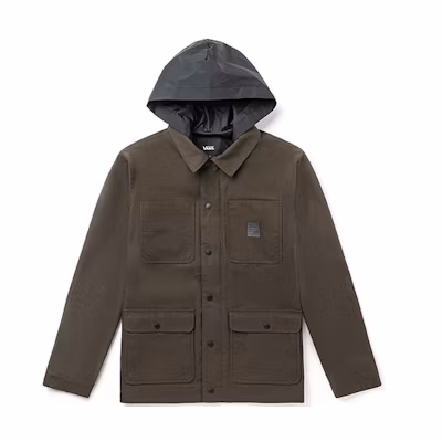 Vans Workwear Casual Hooded Jacket Dark Brown VN0A456ZTT5