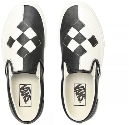 반스 우븐 가죽 슬립온 (블랙/화이트) VN0A38F7VMW Lookbook 반스 우븐 가죽 슬립온 (블랙/화이트) VN0A38F7VMW