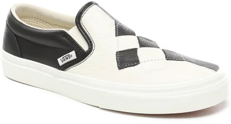 반스 우븐 가죽 슬립온 (블랙/화이트) VN0A38F7VMW Shop 반스 우븐 가죽 슬립온 (블랙/화이트) VN0A38F7VMW