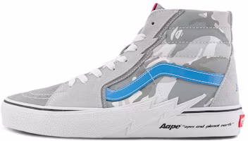 Vans x AAPE Sk8-Hi 'Grey White Blue' VN0A5JIVY311 Vans x AAPE Sk8-Hi 'Grey White Blue' VN0A5JIVY311