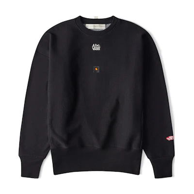 Vans Advisory Board Crystals SS23 Black Logo Embroidered Crewneck Unisex Sweater ABC-VAN-T003(VAN10)-BLK