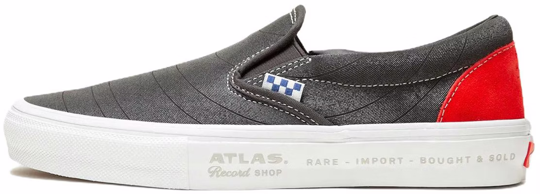 Vans×Atlasスリッポン グレー/赤/白 VN0A5FCAYW3 Buy Vans×Atlasスリッポン グレー/赤/白 VN0A5FCAYW3