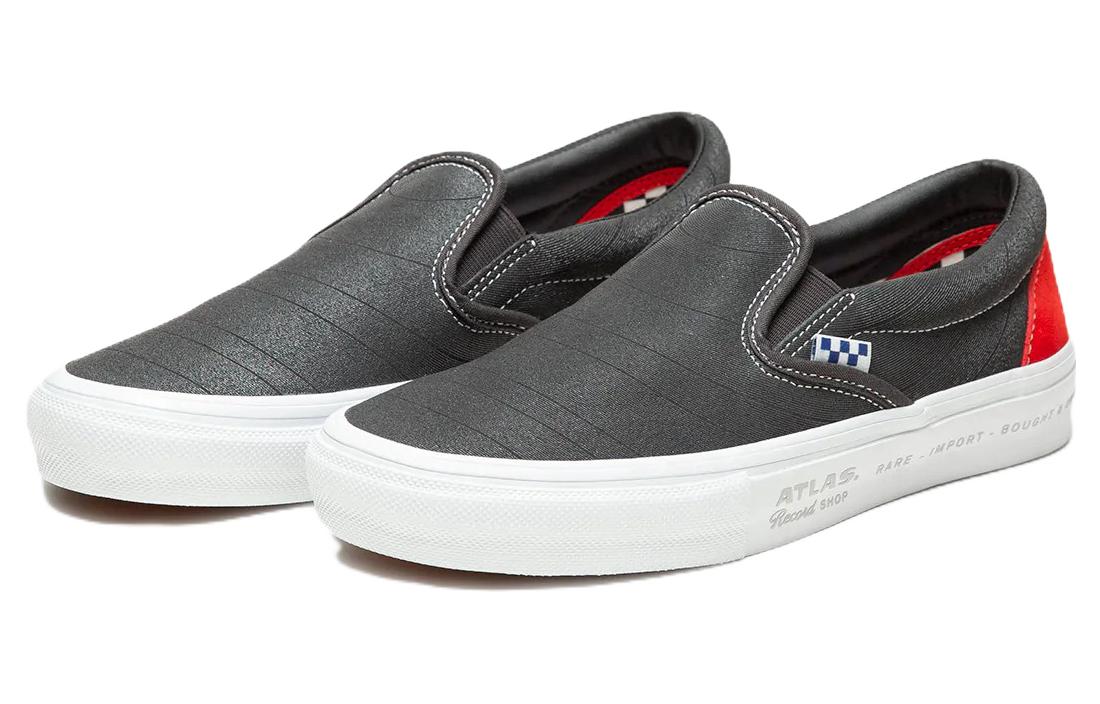 Lookbook Sepatu Vans x Atlas Skate Slip-On 'Abu-Abu Merah Putih' VN0A5FCAYW3