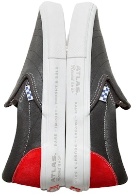 Vans×Atlasスリッポン グレー/赤/白 VN0A5FCAYW3 Shop Vans×Atlasスリッポン グレー/赤/白 VN0A5FCAYW3