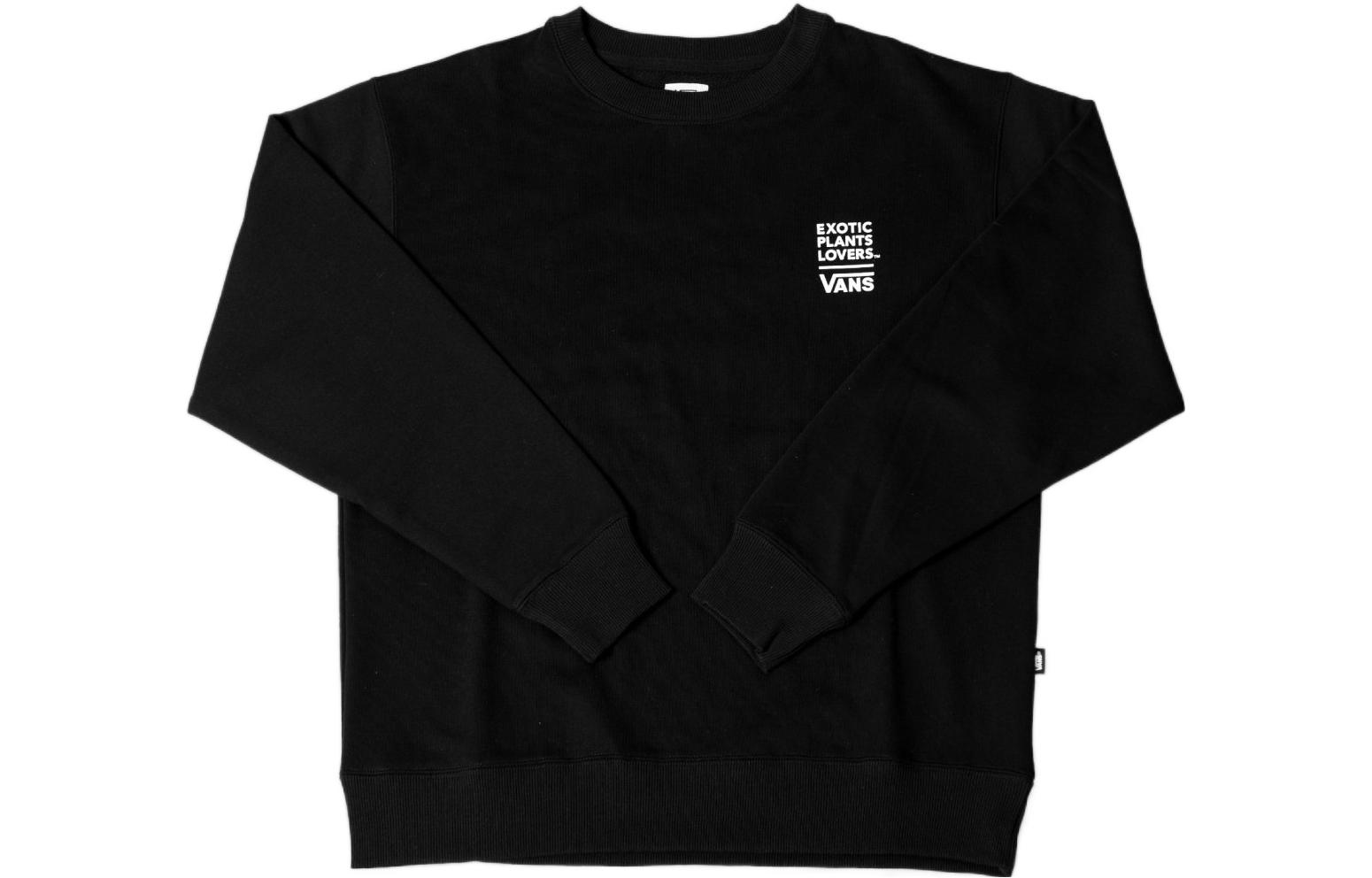 Vans Botanize Black Pullover Hoodie Unisex with Letter Print Design VansxBotanize-1