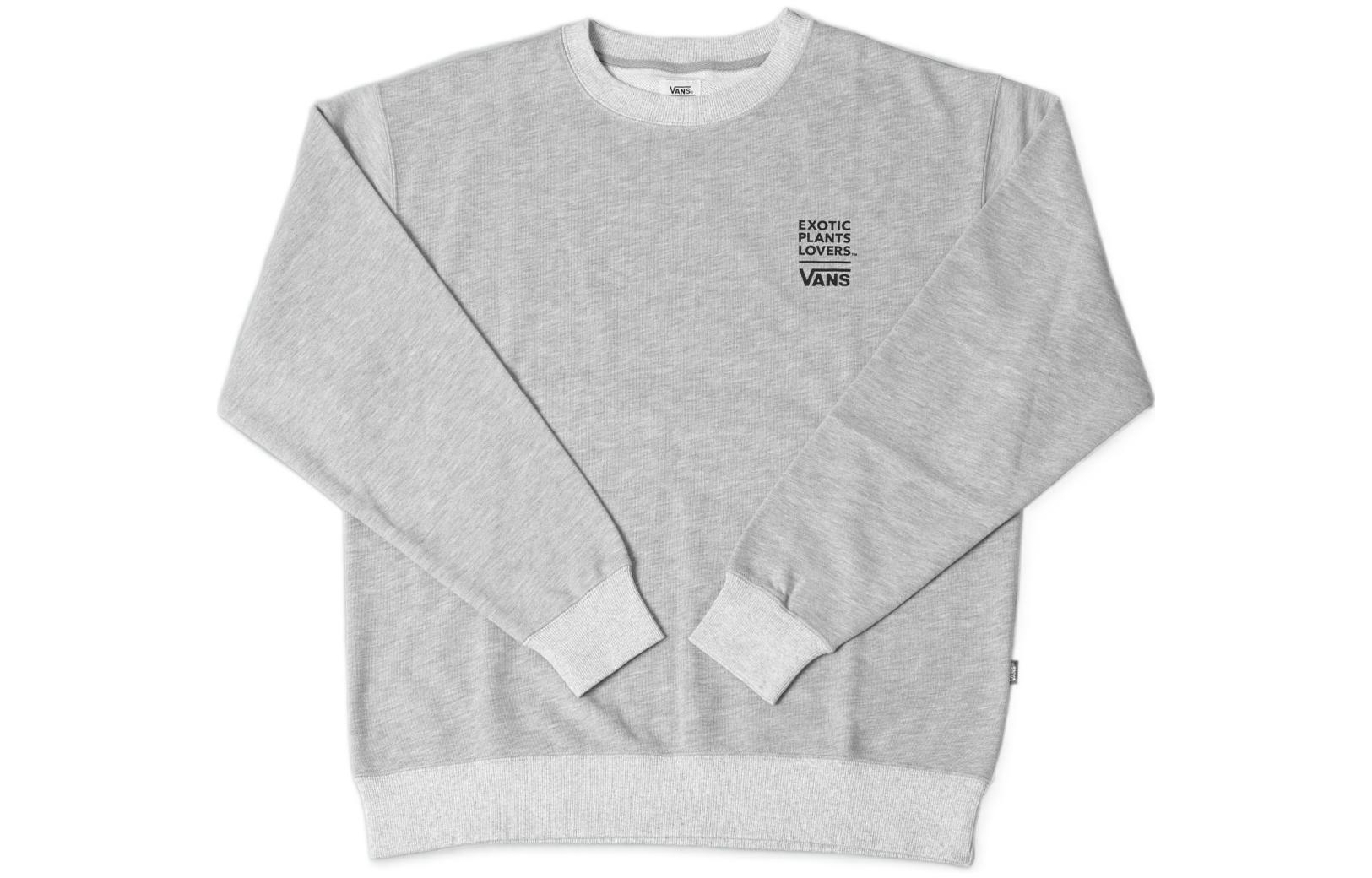 Vans Botanize Grey Letter Print Pullover Sweatshirt Unisex VansxBotanize-2