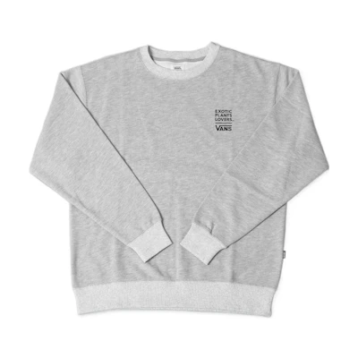 Vans Botanize Grey Letter Print Pullover Sweatshirt Unisex VansxBotanize-2