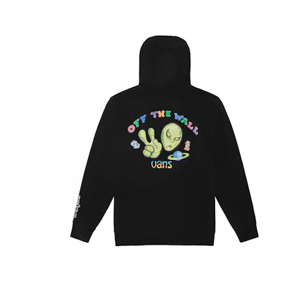 Vans CRAYOLA Hoodie Black with Alien Logo Print for Men VN0A7SFMYUY