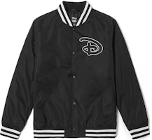 Order Vans x Disney FW23 米奇logo印花棒球外套 男女款 黑色 VN000FZNBLK