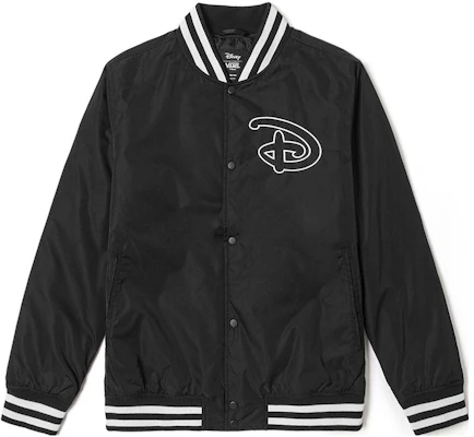 Vans x Disney FW23 米奇logo印花棒球外套 男女款 黑色 VN000FZNBLK Order Vans x Disney FW23 米奇logo印花棒球外套 男女款 黑色 VN000FZNBLK