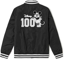 Lookbook Vans x Disney FW23 米奇logo印花棒球外套 男女款 黑色 VN000FZNBLK