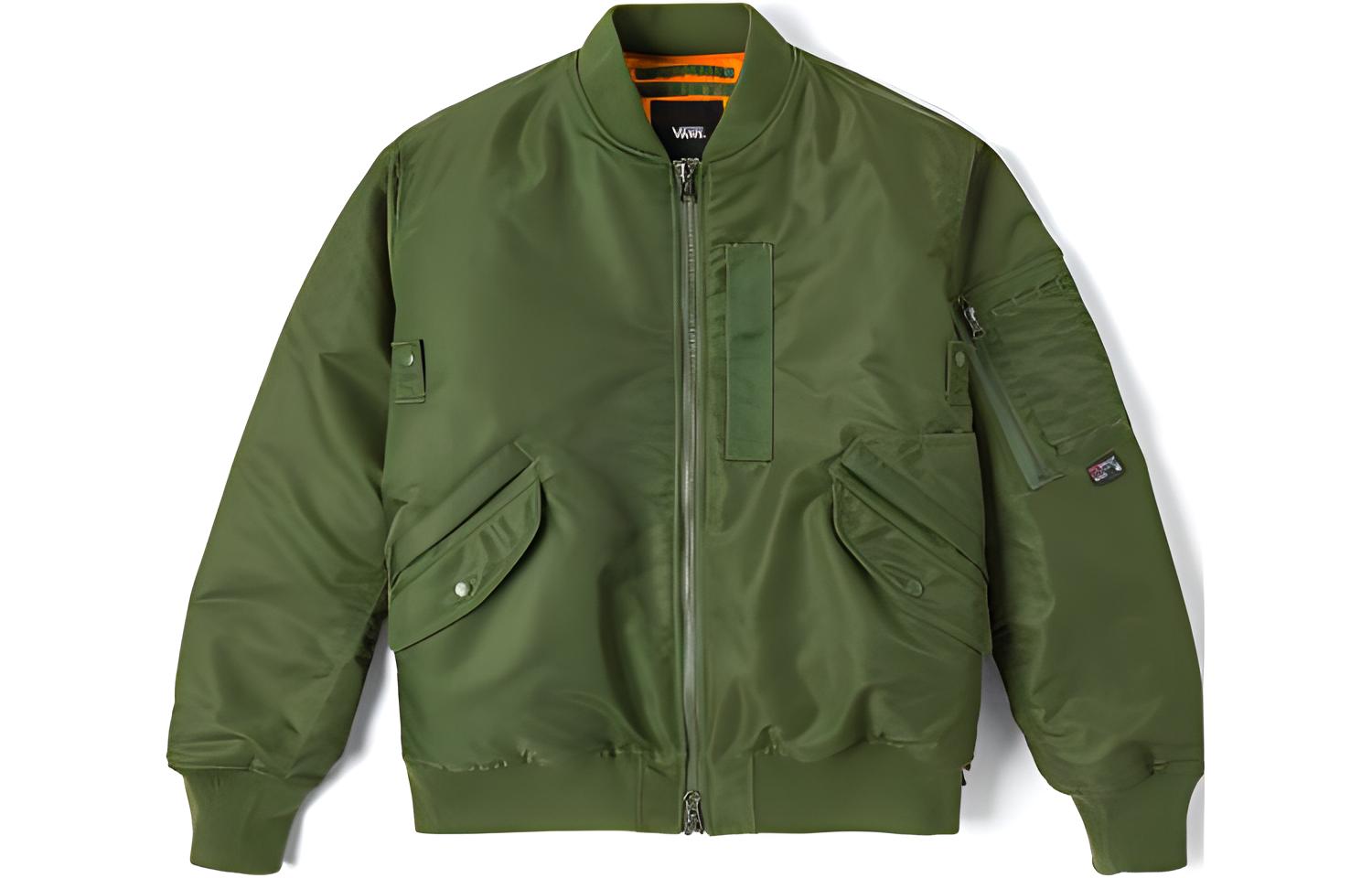 Vans Kato Nakata FW23 Olive Ribbed Sleeve Pocket Jacket Unisex 143229