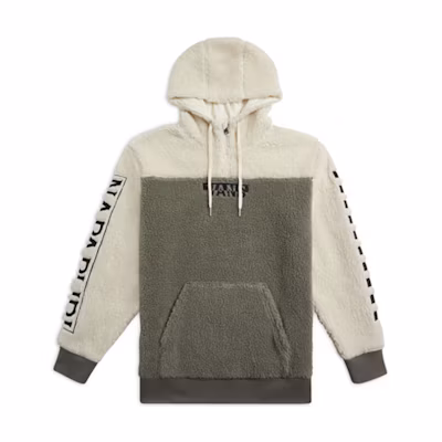 Vans NAPAPIJRI Pullover Hoodie Green Colorblock Casual Sweatshirt VN0A4VMJZOF