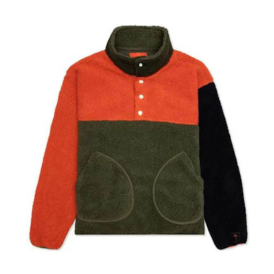 Vans Nigel Cabourn Retro Half-Zip Colorblock Fleece Jacket Unisex. VN0A4VLU98O