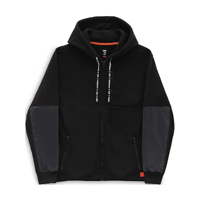 Vans Raeburn Black Solid Color Hooded Jacket Collaboration VN0000B2BLK