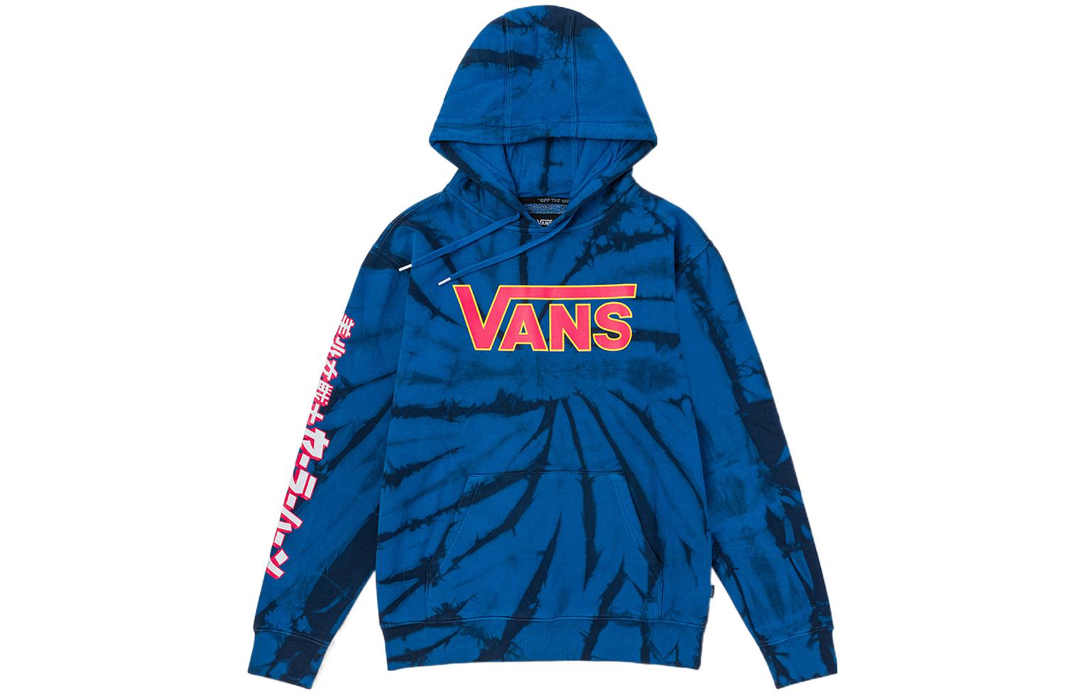 Vans Sailor Moon Collab Blue Cartoon Logo Print Hoodie Unisex VN0000AD7WM