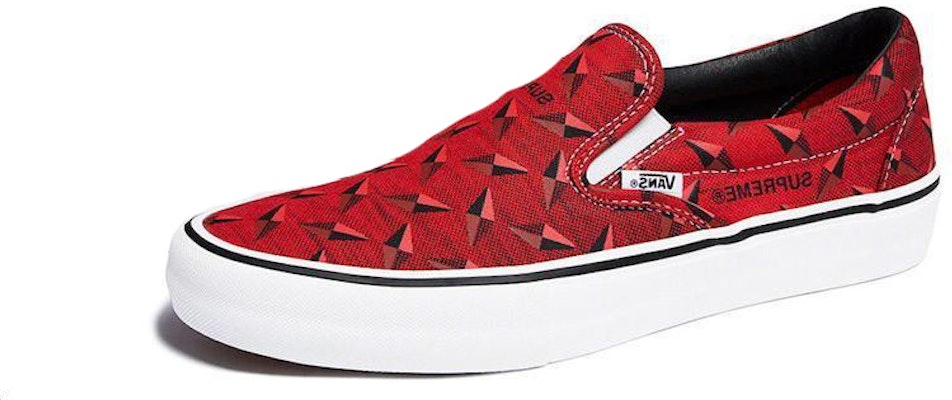 Vans X Supreme Slip-On SS19 Diamond Plate Collection Red SUP-SS19-10059 Buy Vans X Supreme Slip-On SS19 Diamond Plate Collection Red SUP-SS19-10059