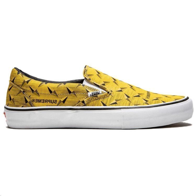 Order Vans X Supreme Slip-On SS19 Diamond Plate Kuning Koleksi SUP-SS19-10060