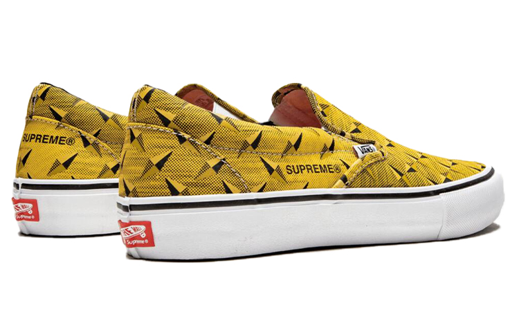 Shop Vans X Supreme Slip-On SS19 Diamond Plate Kuning Koleksi SUP-SS19-10060