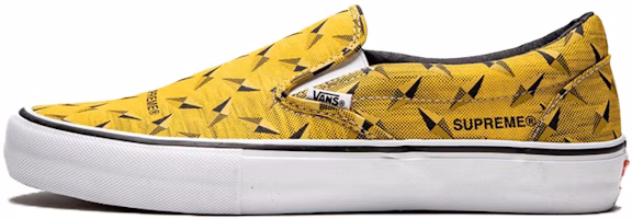 Vans X Supreme Slip-On SS19 Diamond Plate Collection Yellow SUP-SS19-10060 Vans X Supreme Slip-On SS19 Diamond Plate Collection Yellow SUP-SS19-10060