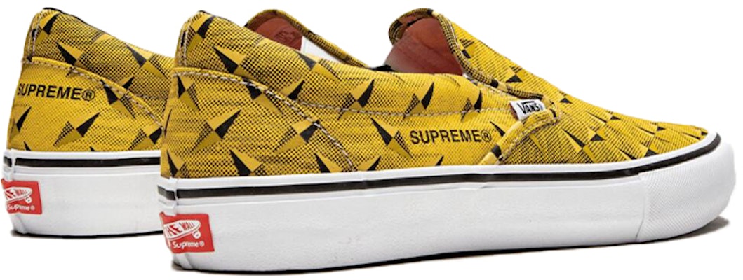Vans X Supreme Slip-On SS19 Placa Diamante Amarillo Collection. SUP-SS19-10060 Order Vans X Supreme Slip-On SS19 Placa Diamante Amarillo Collection. SUP-SS19-10060