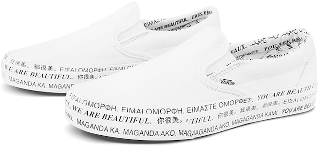 Vans 我们是美丽经典懒人鞋 “白黑” VN0A4U382Q2 Order Vans 我们是美丽经典懒人鞋 “白黑” VN0A4U382Q2