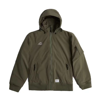Vans WTAPS MTE Logo Print Zip Hoodie Jacket Green Collaboration VN0A7SPPYLS1