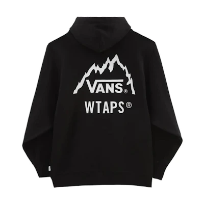 Vans WTAPS Vault SS23 Black Letter Print Crewneck Sweatshirt. VN0A7SPSBLK1