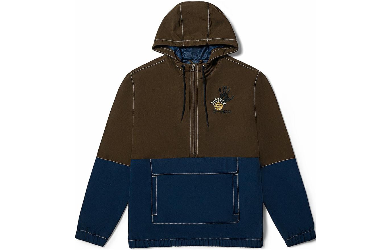 Vans Zahba Outdoor Colorblock Hoodie Jacket Unisex Brown VN0006E2WUL