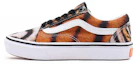 Buy 中童 Y/Project x Vans Old Skool 聯名 魔術貼休閒虎紋 透氣耐磨防滑 低幫 兒童板鞋 棕色