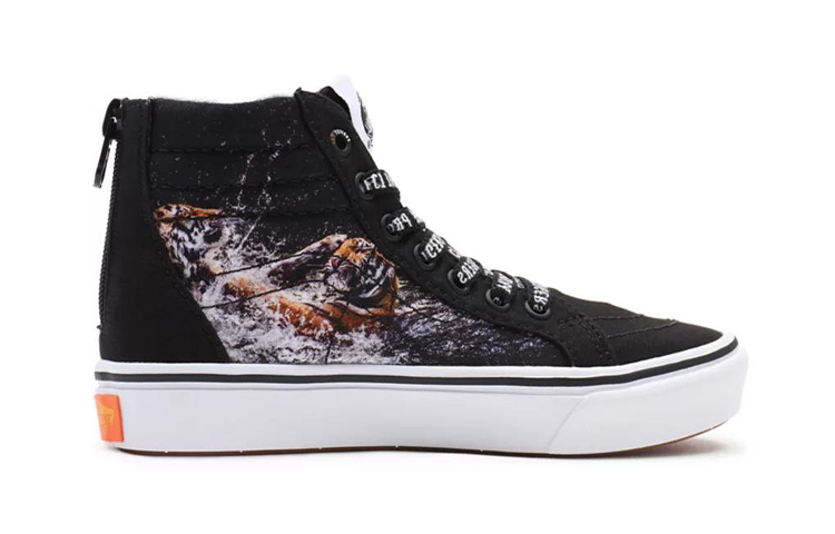 Order 幼童 Y/Project x Vans SK8 HI 聯名款 潮流印花 高筒休閒板鞋 黑