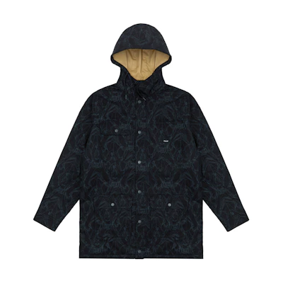 Vans Year of the Tiger HuaTunan Logo Print Detachable Hood Jacket Black-Unisex VN0A7YI4CQP