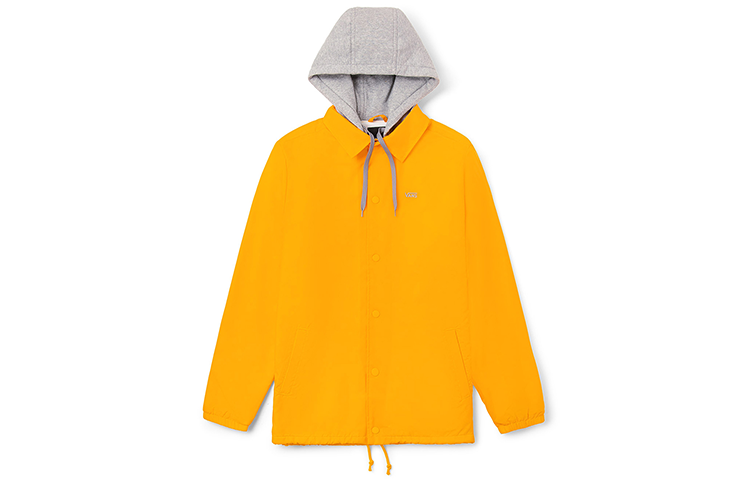 Vans Yellow Woven Hooded Casual Sports Jacket VN0A4MQV85W