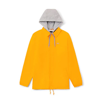 Vans Yellow Woven Hooded Casual Sports Jacket VN0A4MQV85W